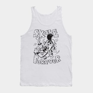 Skate Forever Skateboard Design for Men and Women Tank Top